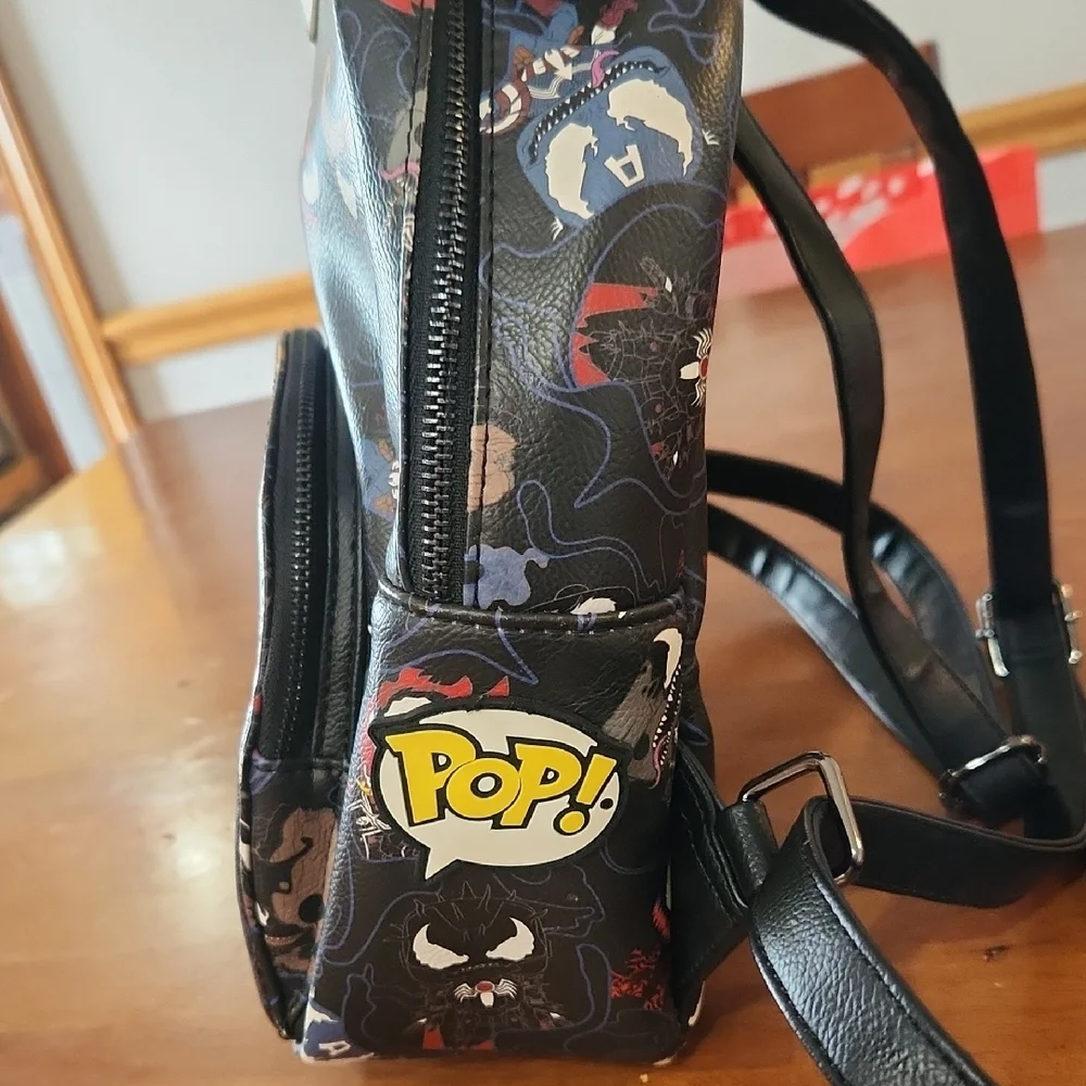 Loungefly Marvel Character Print Backpack - Black and Multicolor - Picture 3 of 13